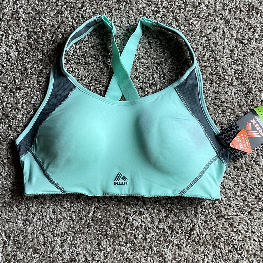 RBX Green Sports Bra, Size L